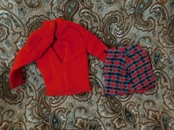 3408 BARBIE DOLL SUPER SCARF  SWEATER,  SKIRT, 1971 72